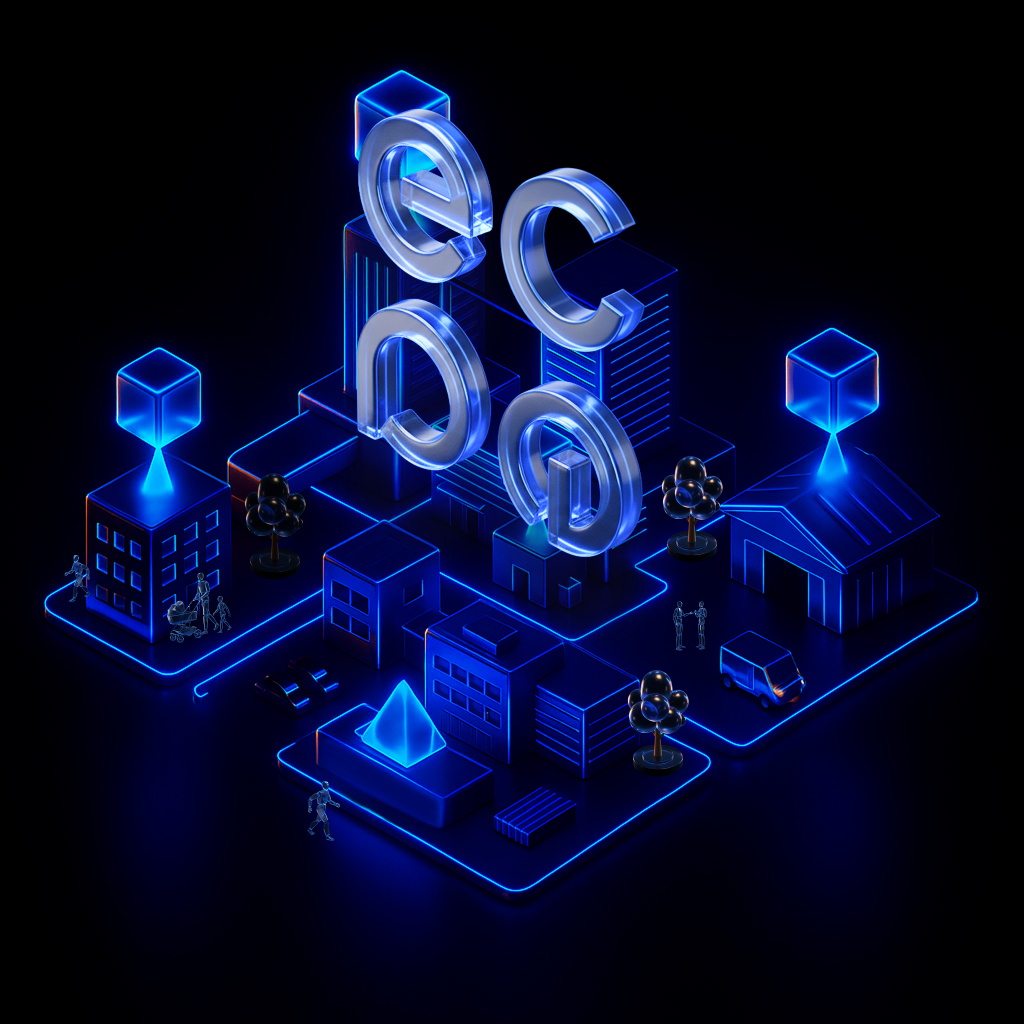 Абстрактная иллюстрация цифрового управления